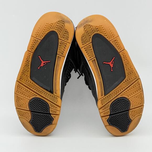 Nike Air Jordan 4 Retro GS 'Laser Black Gum' Youth Size 7 - Picture 9 of 13